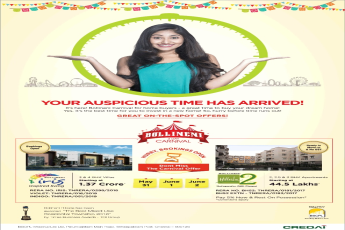 Hurry bookings open dont miss the carnival offer at BSCPL Bollineni Iris in OMR, Chennai